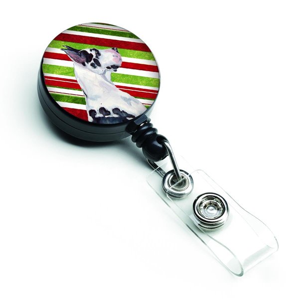 Carolines Treasures Great Dane Candy Cane Holiday Christmas Retractable Badge Reel LH9236BR